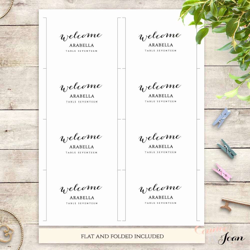 Wedding Name Card Template New Bettie Printable Wedding Table Number Template Connie