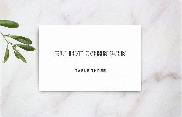 Wedding Name Card Template Unique 5 Printable Place Card Templates &amp; Designs