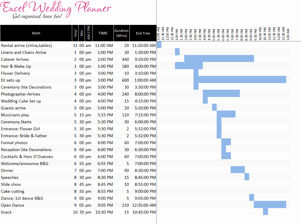 Wedding Planner Website Template Awesome Free Excel Wedding Planner Template Download today