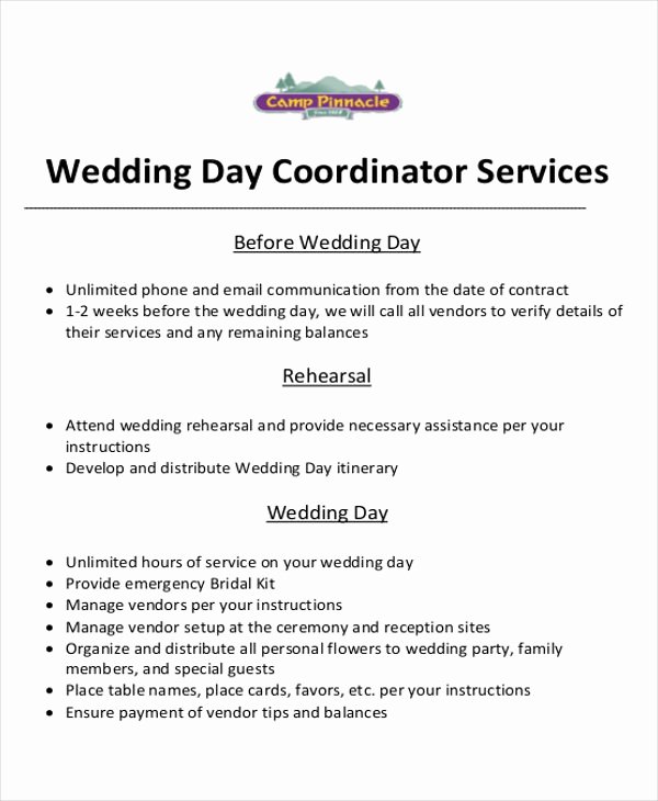 Wedding Planners Contract Template Luxury event Planner Contract Sample 6 Examples In Word Pdf