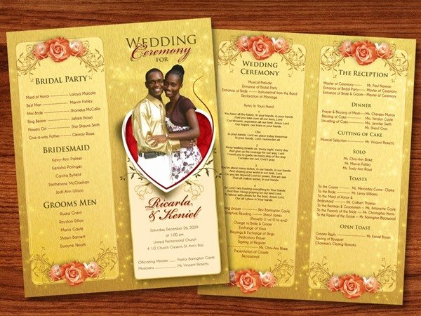 Wedding Reception Program Template Unique 30 Amazing Wedding Designs