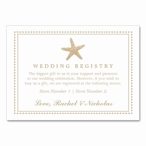 Wedding Registry Card Template Lovely 5 Best Of Wedding Gift Registry Cards Wedding