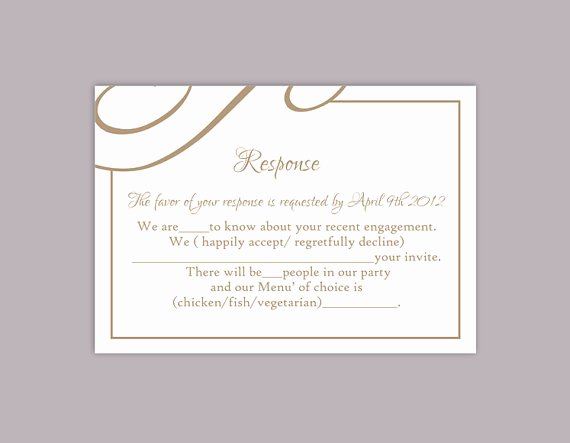 Wedding Rsvp Cards Template Lovely Diy Wedding Rsvp Template Editable Text Word File Download