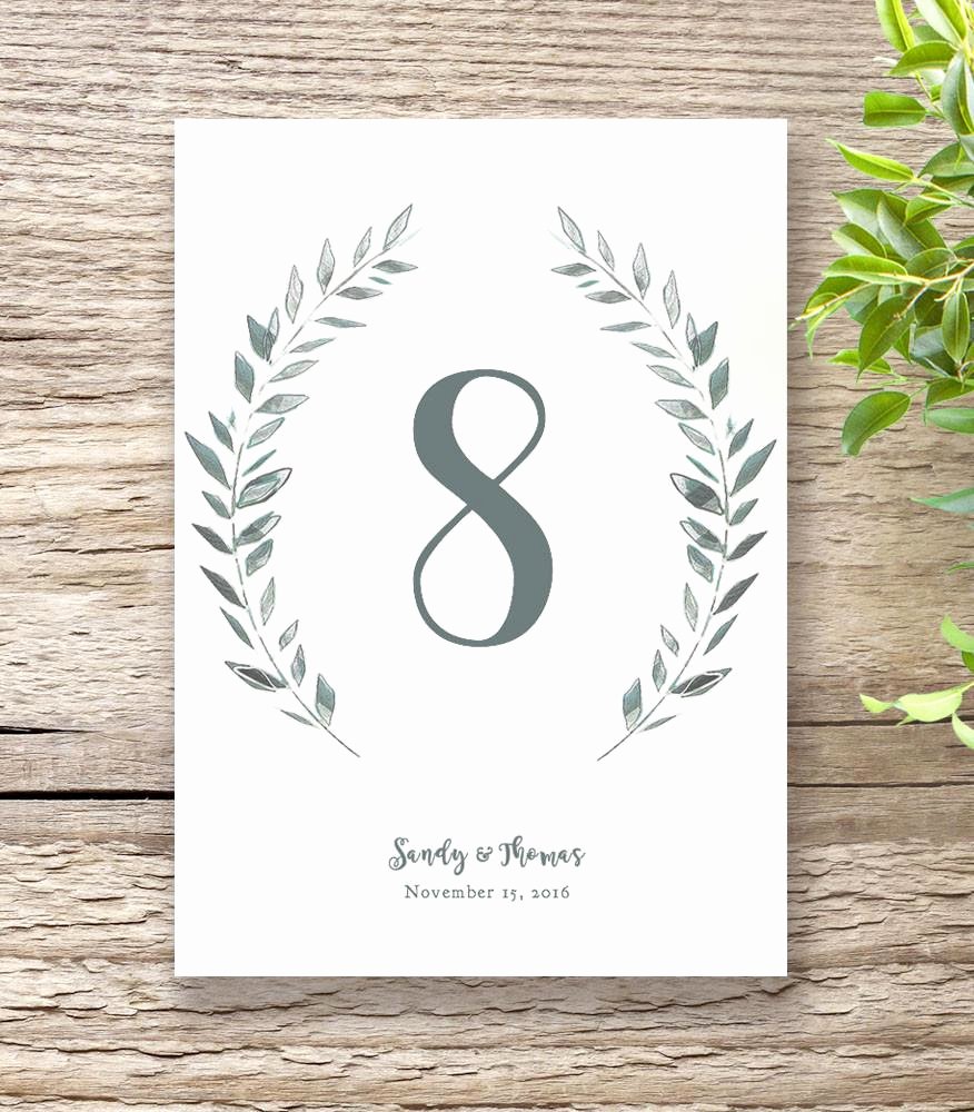 Wedding Table Numbers Template Lovely byron Printable Wedding order Of Service Template Connie