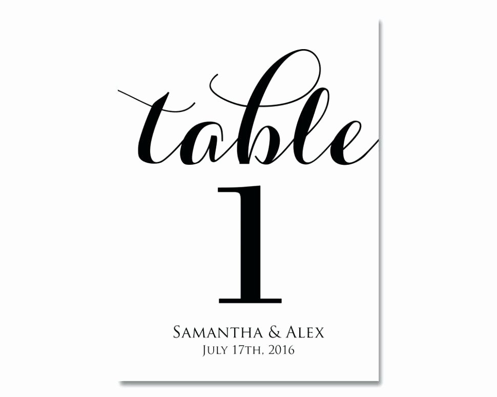 Wedding Table Numbers Template New Free Printable Table Numbers – Rileywranglers