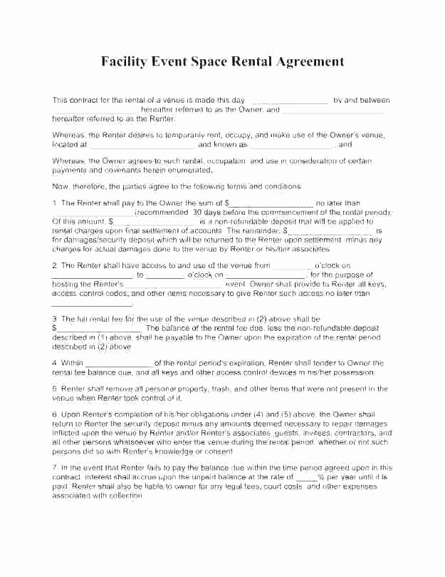 Wedding Vendor Contract Template Awesome event Vendor Agreement Template – Arianet