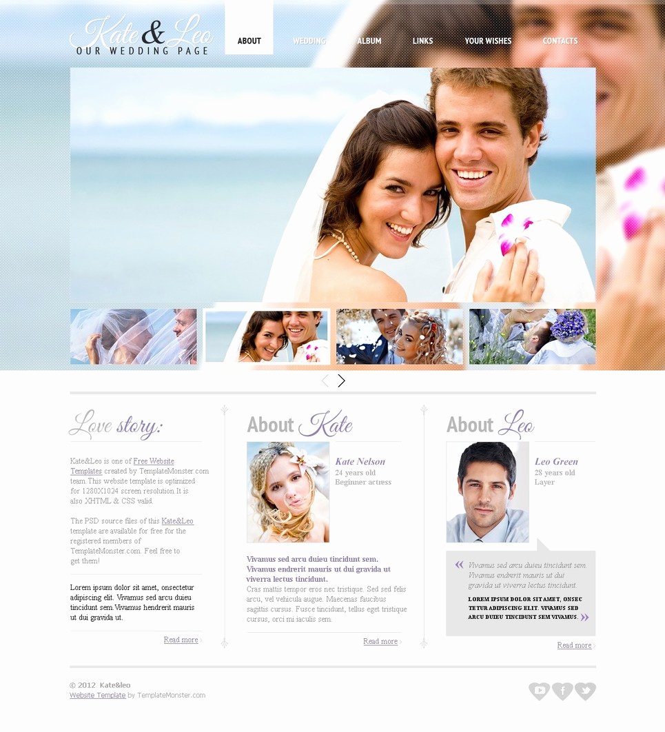 Wedding Website Template Free Beautiful Free Website Template Wedding Page