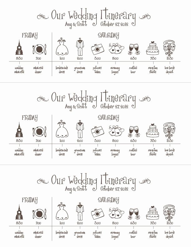 Wedding Weekend Timeline Template Beautiful Wedding Timeline Printable Digital File Schedule