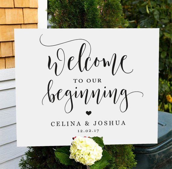 Wedding Welcome Sign Template Best Of Wel E to Our Wedding Sign Printable Wedding Wel E Sign