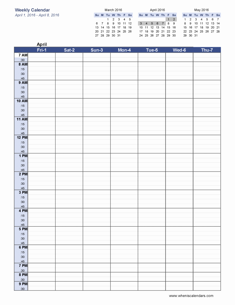 Week Schedule Template Pdf Inspirational 6 Week Blank Schedule Template Weekly Calendar Template