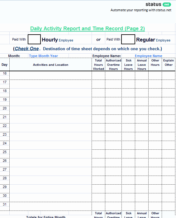 Weekly Activities Report Template Inspirational 3 Best Examples Daily Report Template