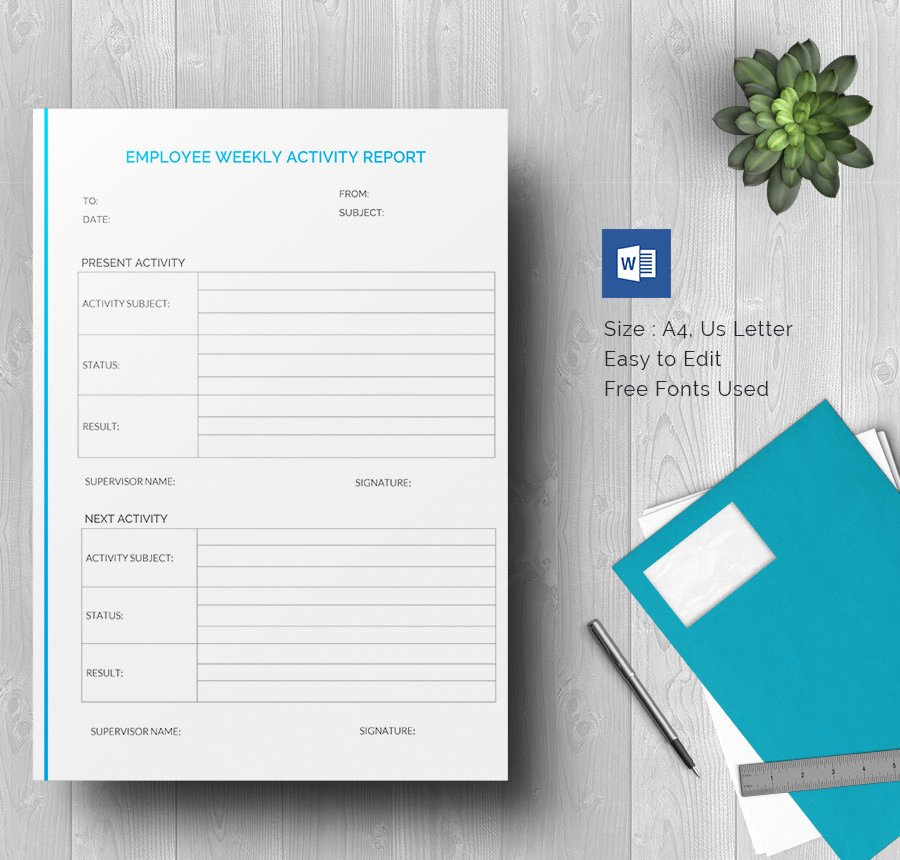 Weekly Activity Report Template Inspirational Weekly Activity Report Template 30 Free Word Excel