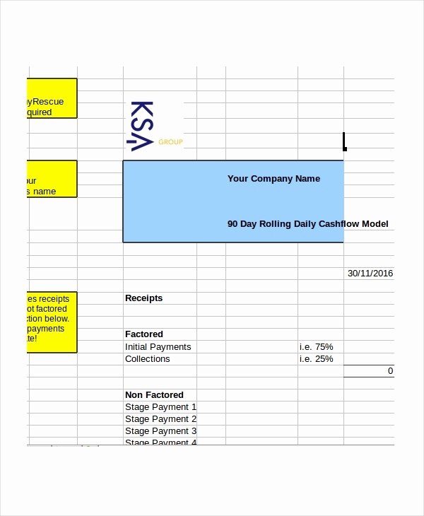 Weekly Cash Flow Template Lovely Cash Flow Excel Template 11 Free Excels Download