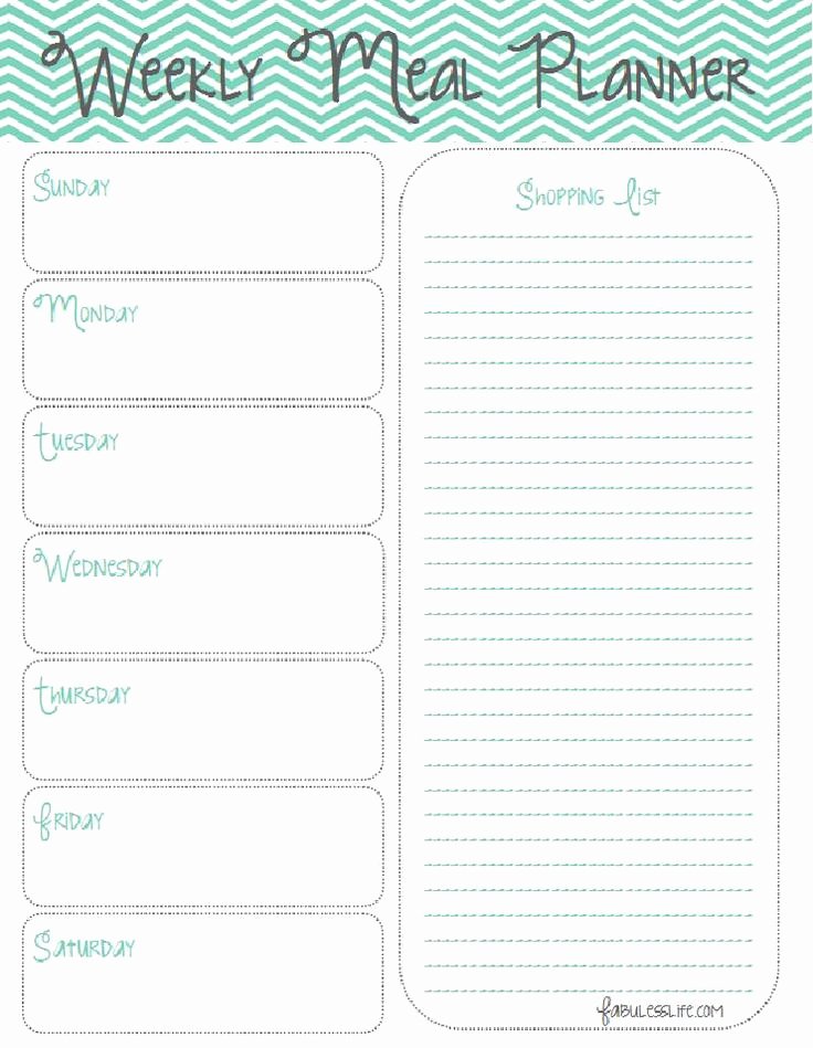 Weekly Dinner Menu Template Awesome 25 Best Ideas About Weekly Meal Planner Template On