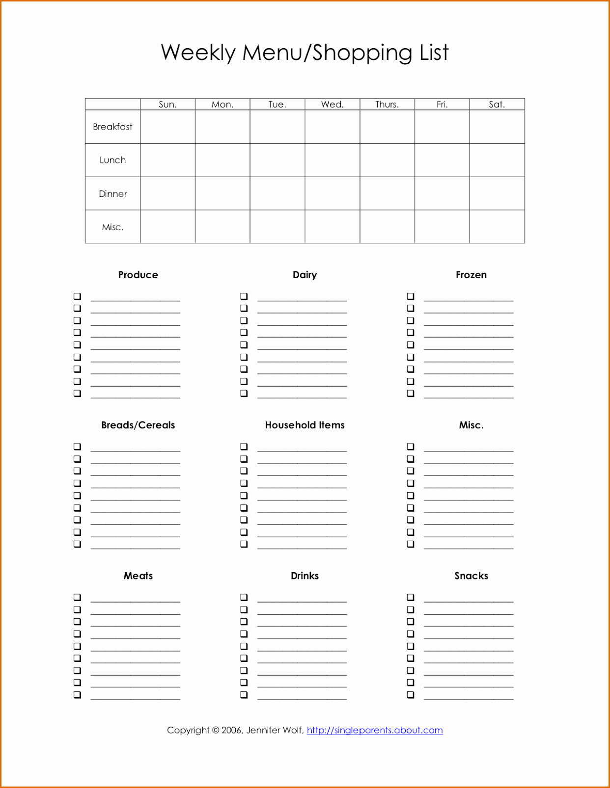 Weekly Menu Template Word Awesome 8 Free Menu Templates for Word