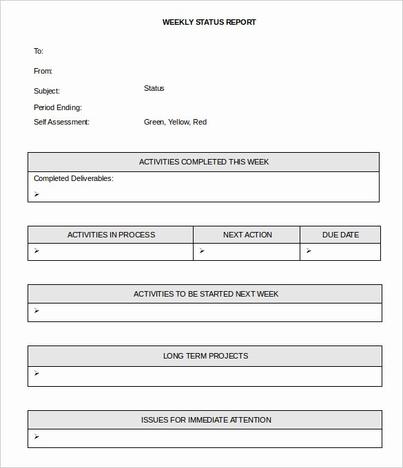 Weekly Progress Report Template Unique 33 Weekly Activity Report Templates Pdf Doc