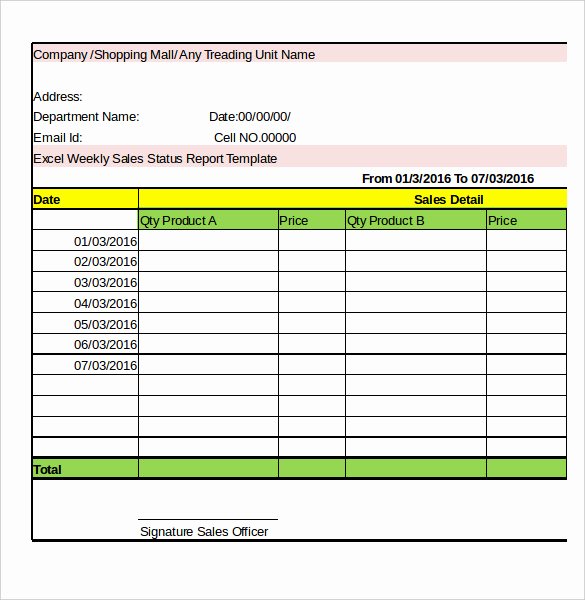 Weekly Sales Report Template Best Of 33 Weekly Activity Report Templates Pdf Doc