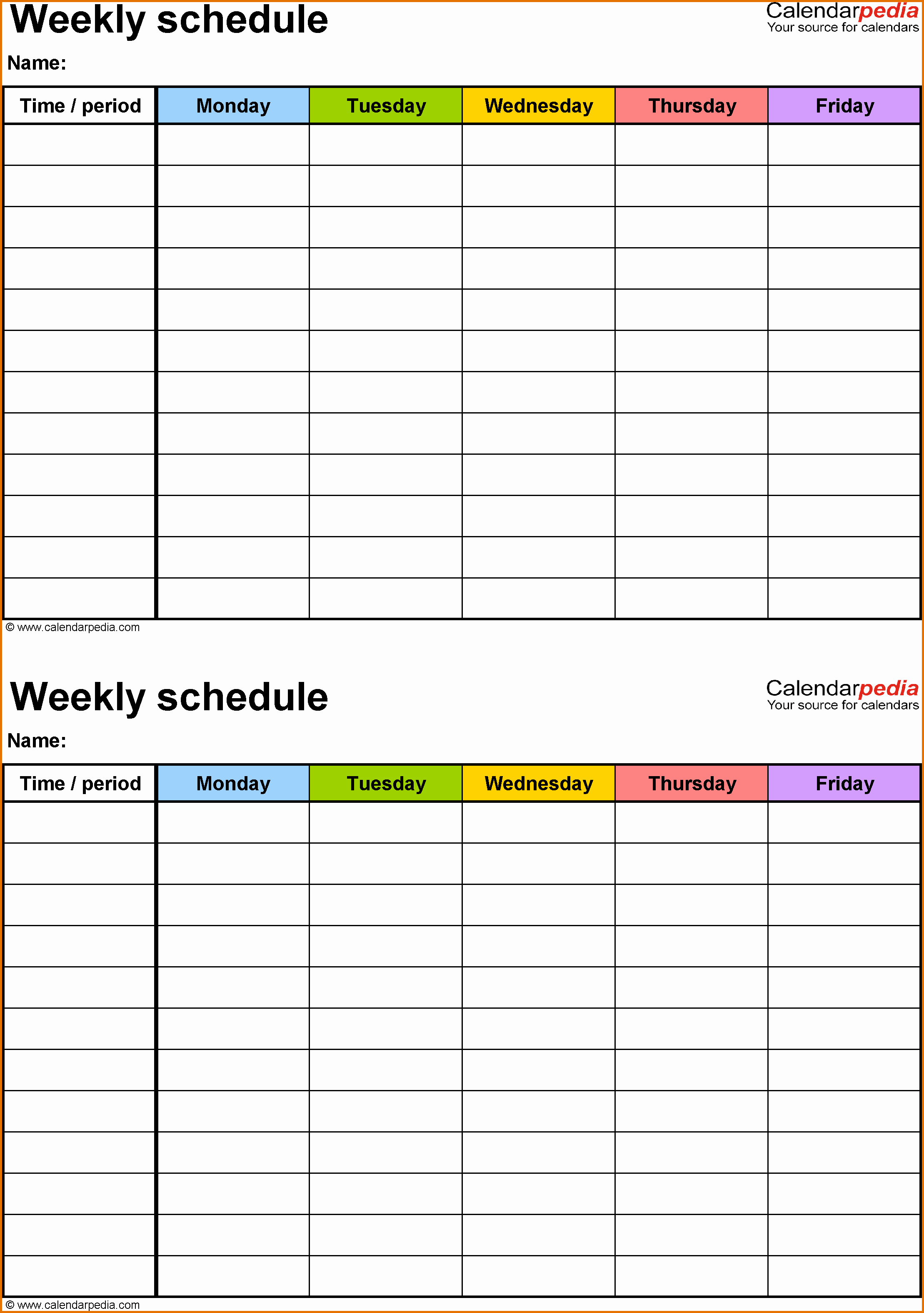Weekly Schedule Template Pdf Best Of 8 Weekly Schedule Template Pdfreference Letters Words