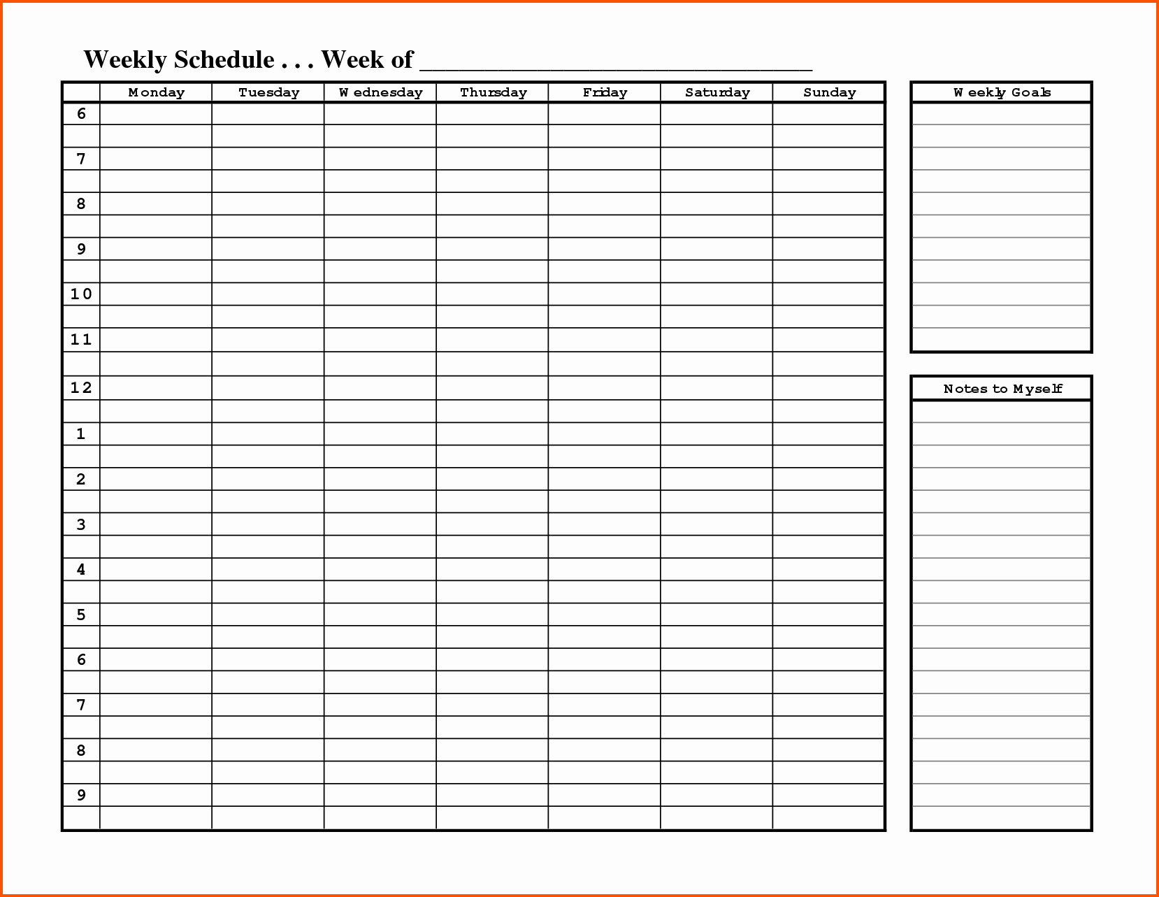 Weekly Schedule Template Pdf Best Of Monthly Schedule Template