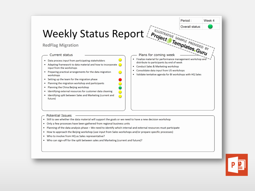 Weekly Status Report Template Awesome Brief Weekly Status Report