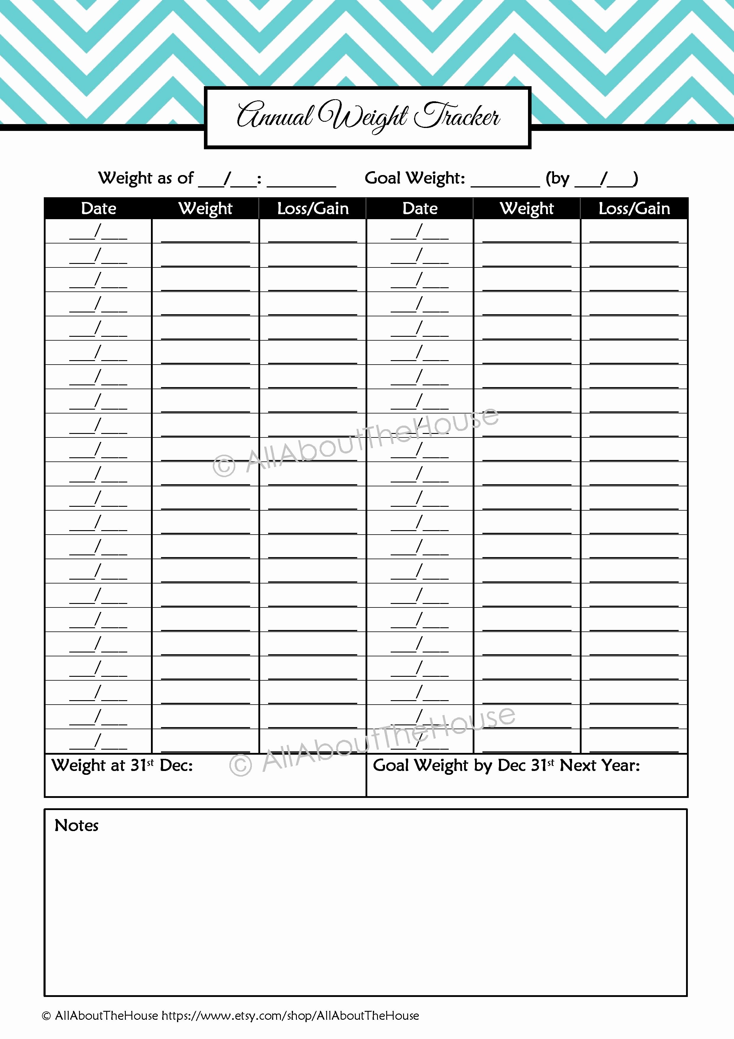 Weight Loss Tracker Template Luxury Health and Fitness Printables Kit Printables