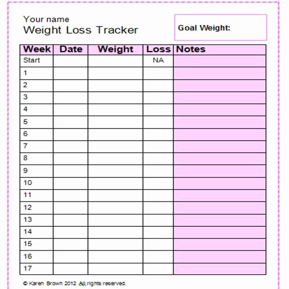 Weight Loss Tracker Template New 30 Best Images About Weight Loss Tracker On Pinterest