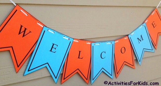 Welcome Sign Template Free Lovely 25 Best Ideas About Wel E Banner On Pinterest