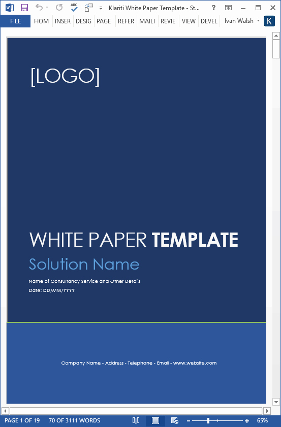 White Paper Design Template Beautiful White Papers – Ms Word Templates &amp; Free Tutorials