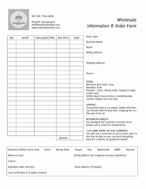 Wholesale order form Template Best Of 7 Steps to Start Selling wholesale and Bring In the Big