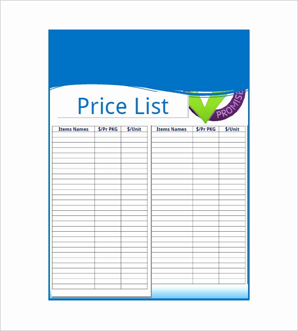 Wholesale Price List Template Best Of Price List Template – 10 Free Word Excel Pdf format