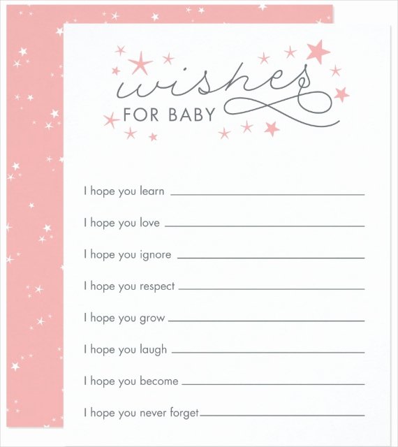 Wishes for Baby Template Elegant 11 Baby Wishes Card Designs &amp; Templates Psd Ai