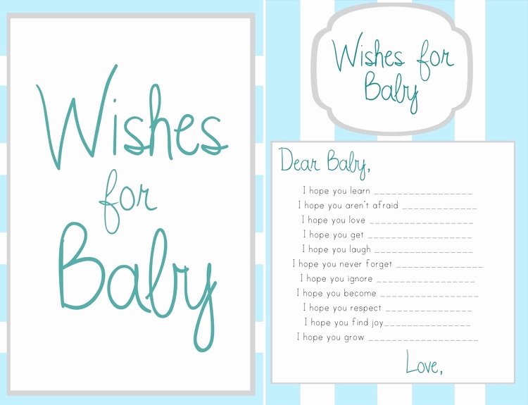 Wishes for Baby Template Lovely Wishes for Baby Template