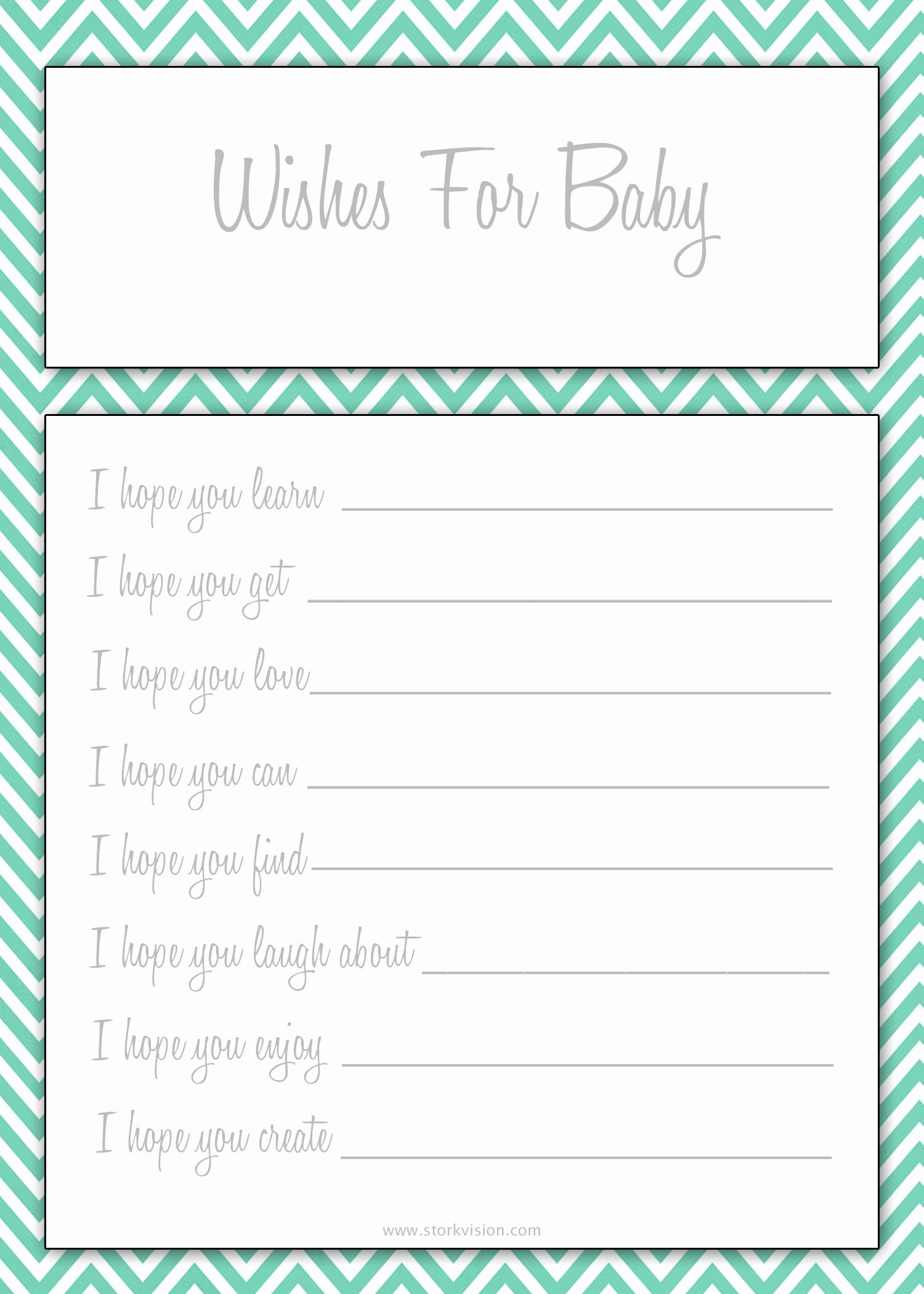 Wishes for Baby Template Unique 6 Best Of Printable Wishes for Baby Template Free