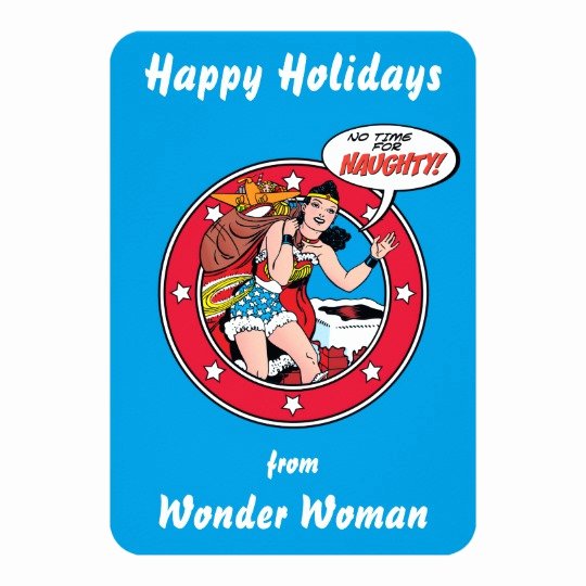 Wonder Woman Invitation Template Fresh Happy Holidays From Wonder Woman Invitation
