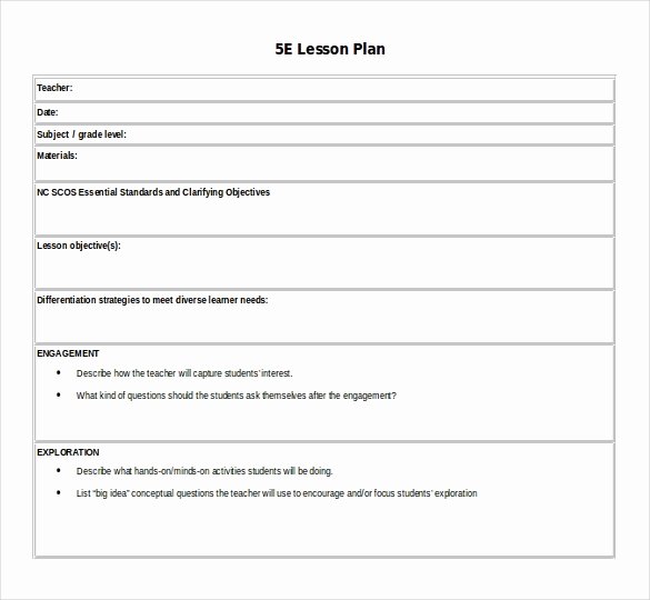 Word Lesson Plan Template Fresh 11 Microsoft Word Lesson Plan Templates