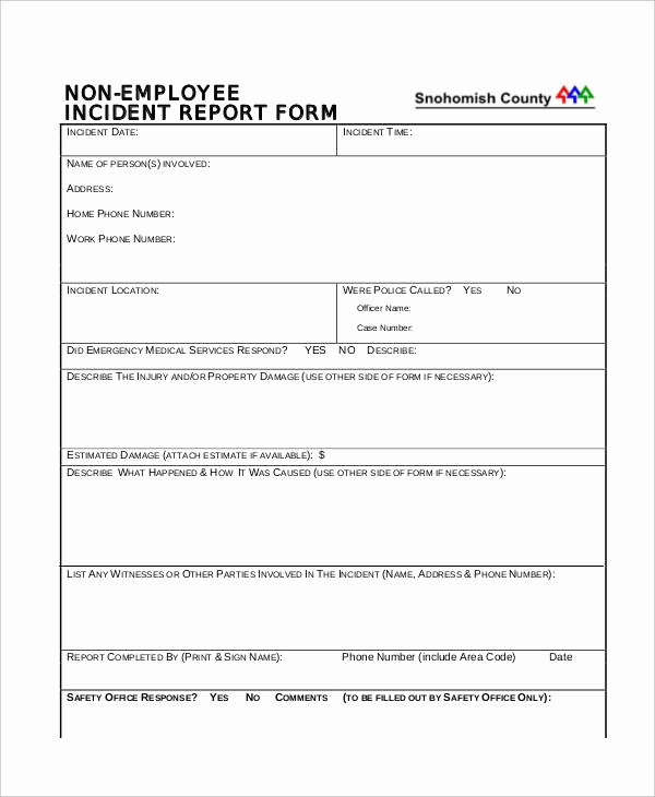 Work Incident Report Template Fresh 42 Incident Report Examples &amp; Samples Pdf Doc Pages