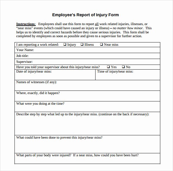 Work Incident Report Template Lovely 14 Sample Accident Report Templates Pdf Word Pages