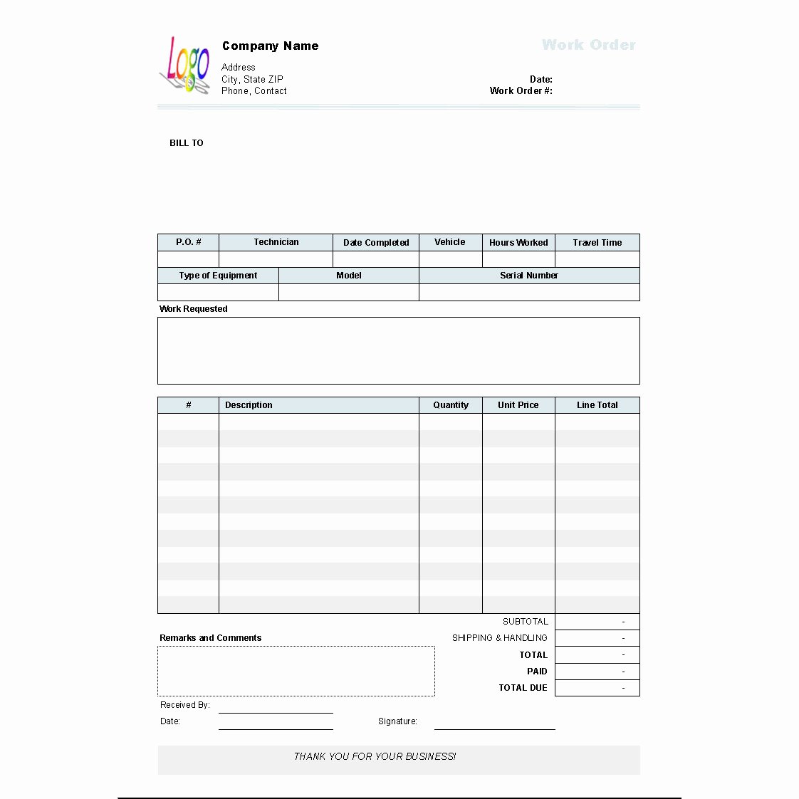 Work order Template Excel Luxury Work order Template 1 10 Screenshot Freeware Files