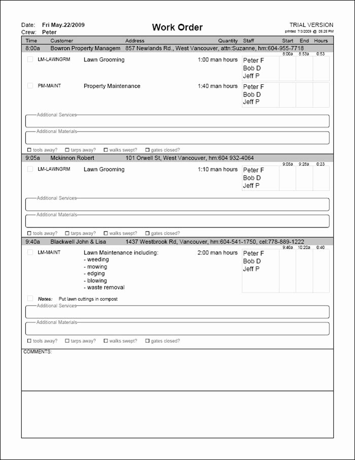 Work order Template Pdf Unique 40 Work order Template Free Download [word Excel Pdf]