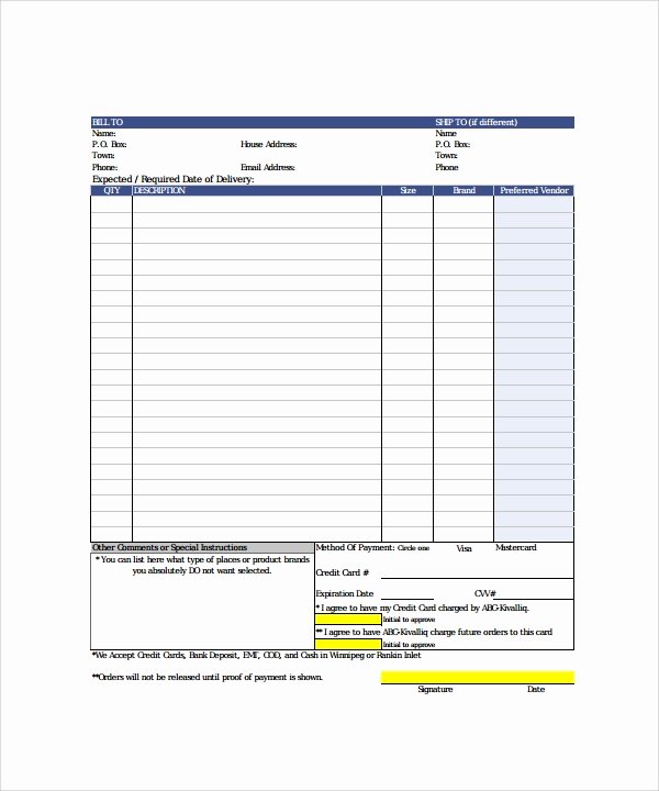 Work order Template Word Unique order form Template 23 Download Free Documents In Pdf