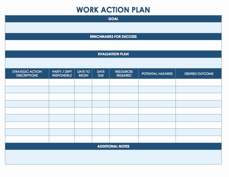 Work Plan Template Word Beautiful Free Action Plan Templates Smartsheet