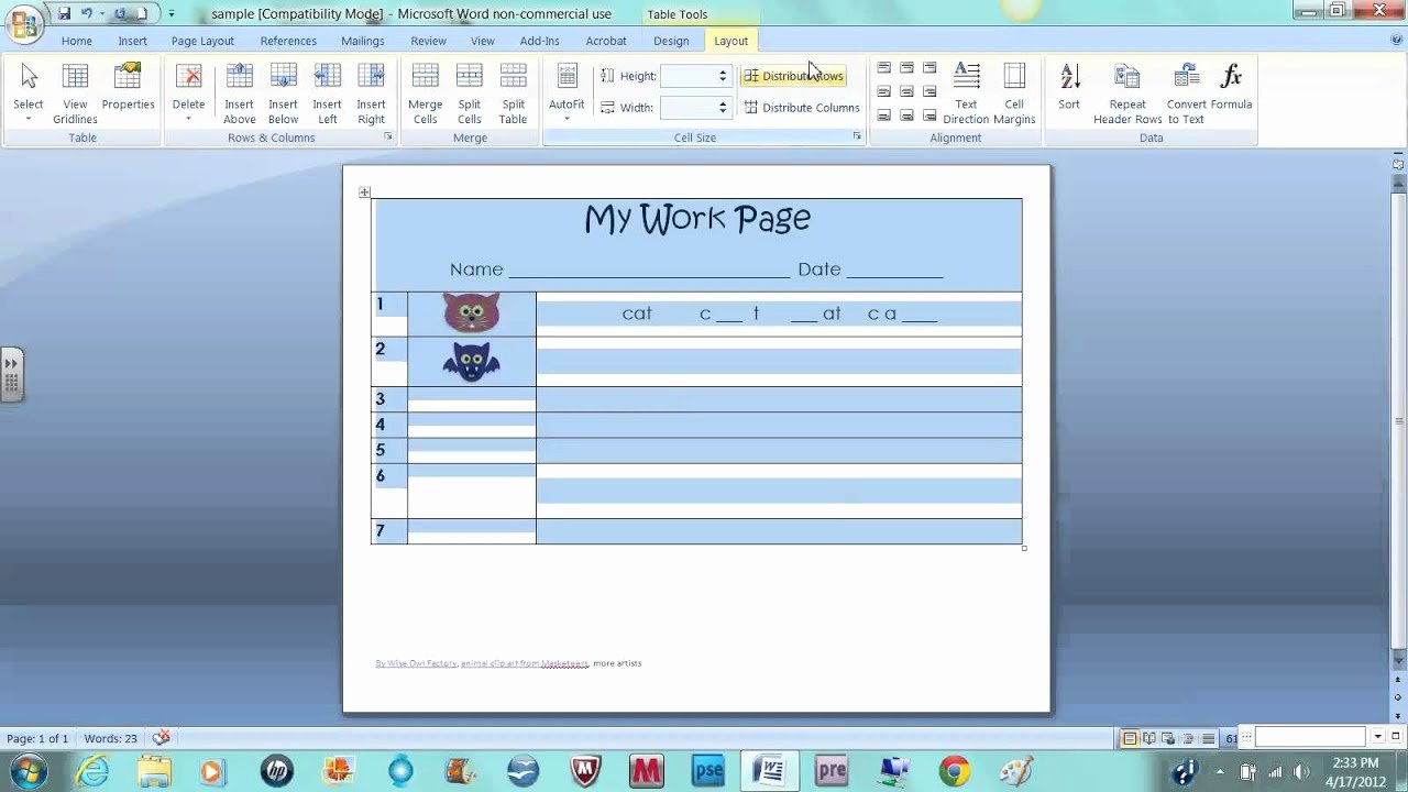 Workbook Template Microsoft Word Fresh Make A Worksheet for Students In Word