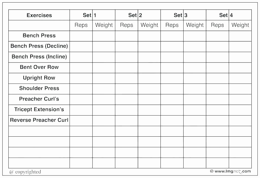 Workout Plan Template Excel Luxury Excel Gym Workout Templates