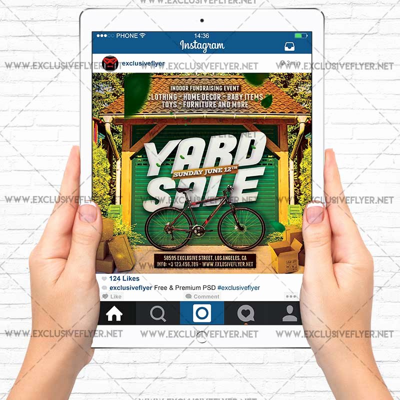 Yard Sale Flyer Template Lovely Yard Sale – Premium A5 Flyer Template