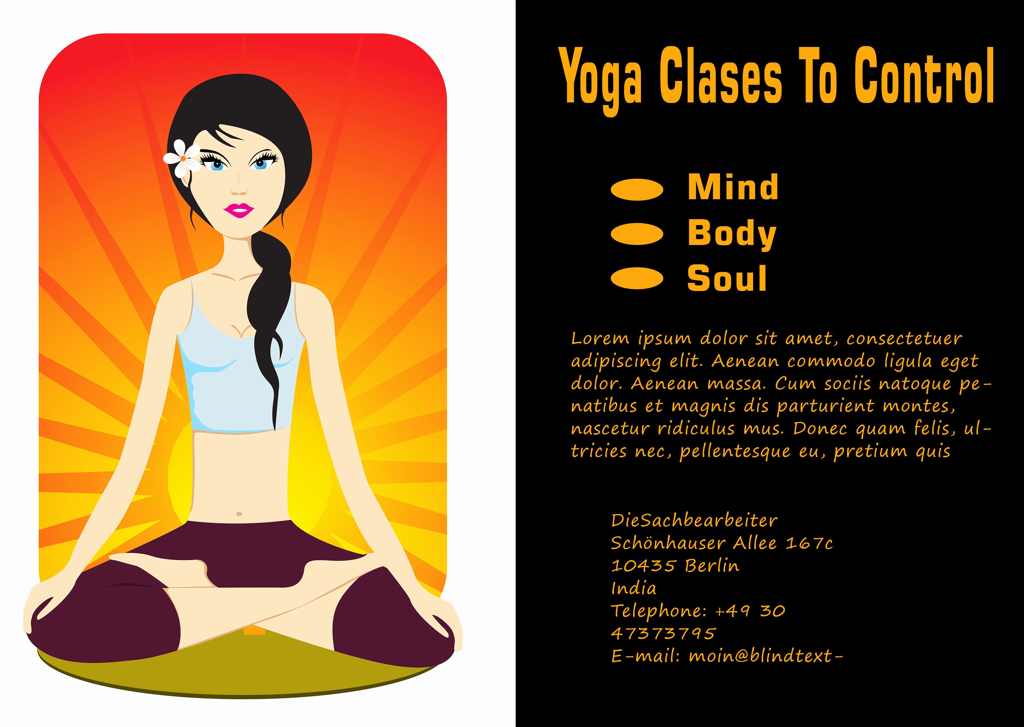 Yoga Flyer Template Free Awesome 20 Distinctive Yoga Flyer Templates Free for Professionals