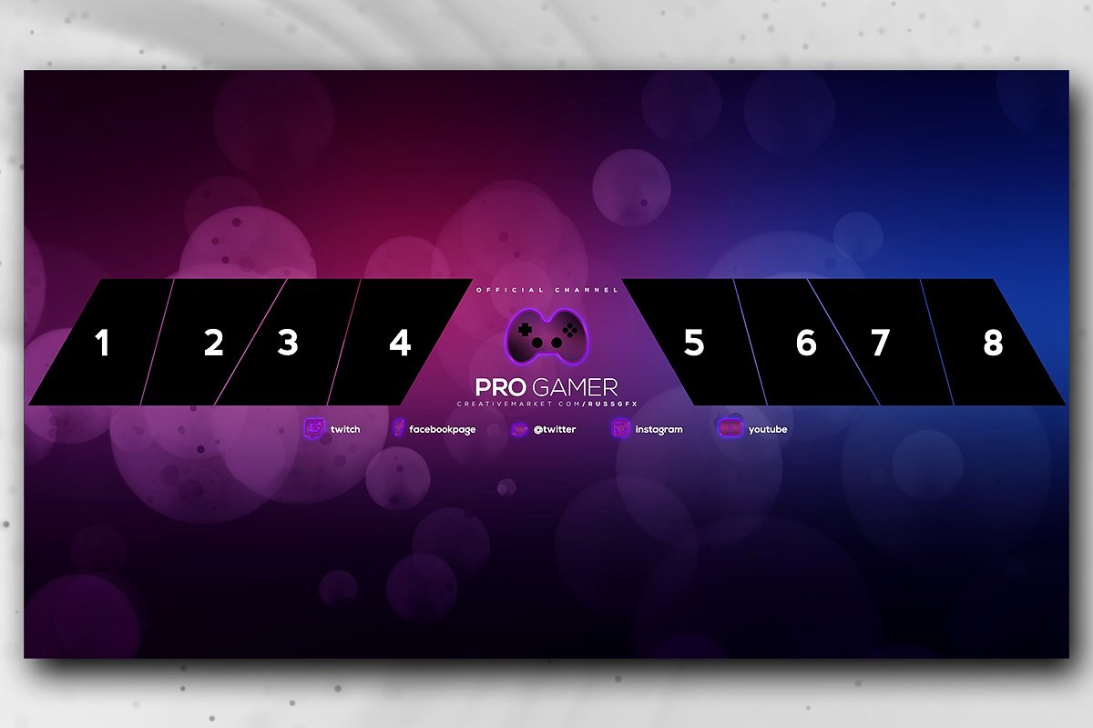 Youtube Banner Template Gaming Beautiful 20 Gaming Channel Art Templates for Gamers Vlog