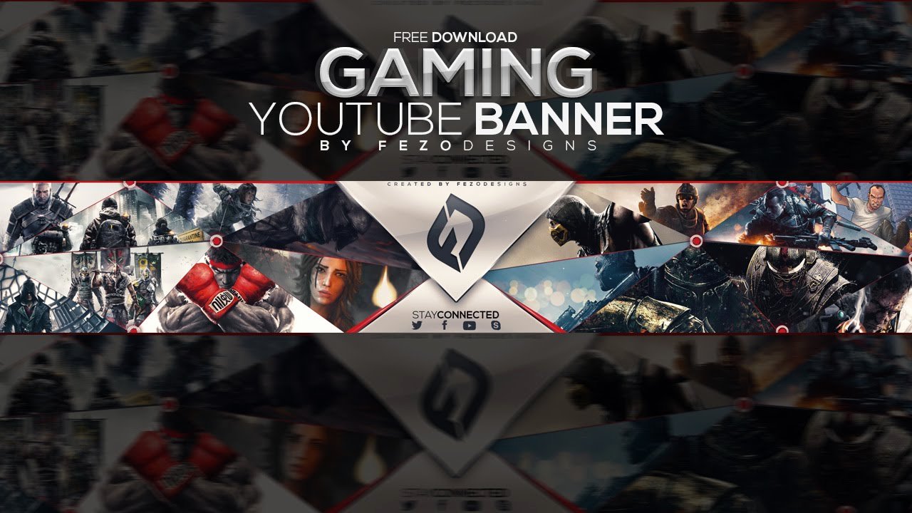Youtube Banner Template Gaming Unique Pro Gaming Banner Template Fezodesigns