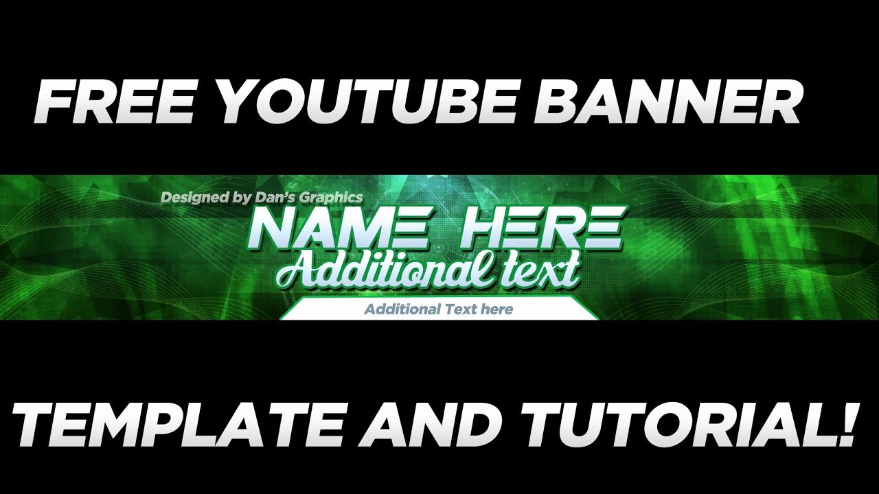 Youtube Banner Template Photoshop Awesome Free Banner W Shop Template &amp; Tutorial